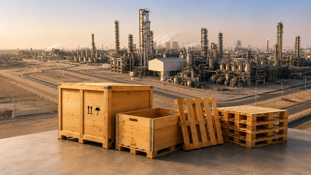 Buy Industrial Wooden Pallets, Boxes & Crates in Jubail