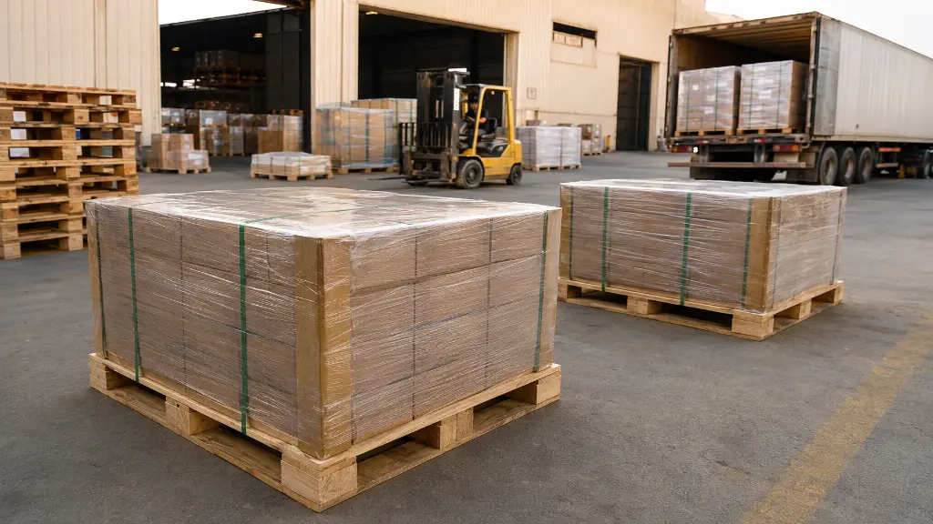 Wooden Pallets Logistics Warehousing 2